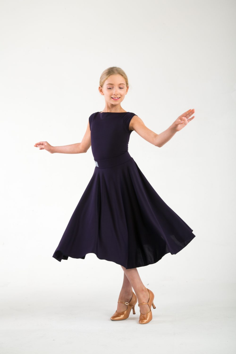 Girls Slash Neck Leotard