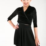 Girls Glitter Wrap Top