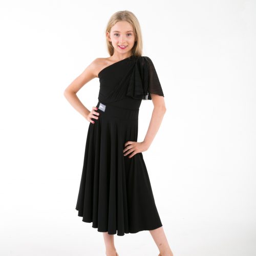 Girls Pleated Cape Leotard