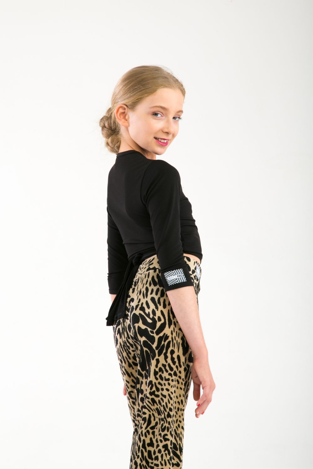 Pleated Leopard Print Trouser