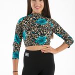 Floral Leopard Crop Top