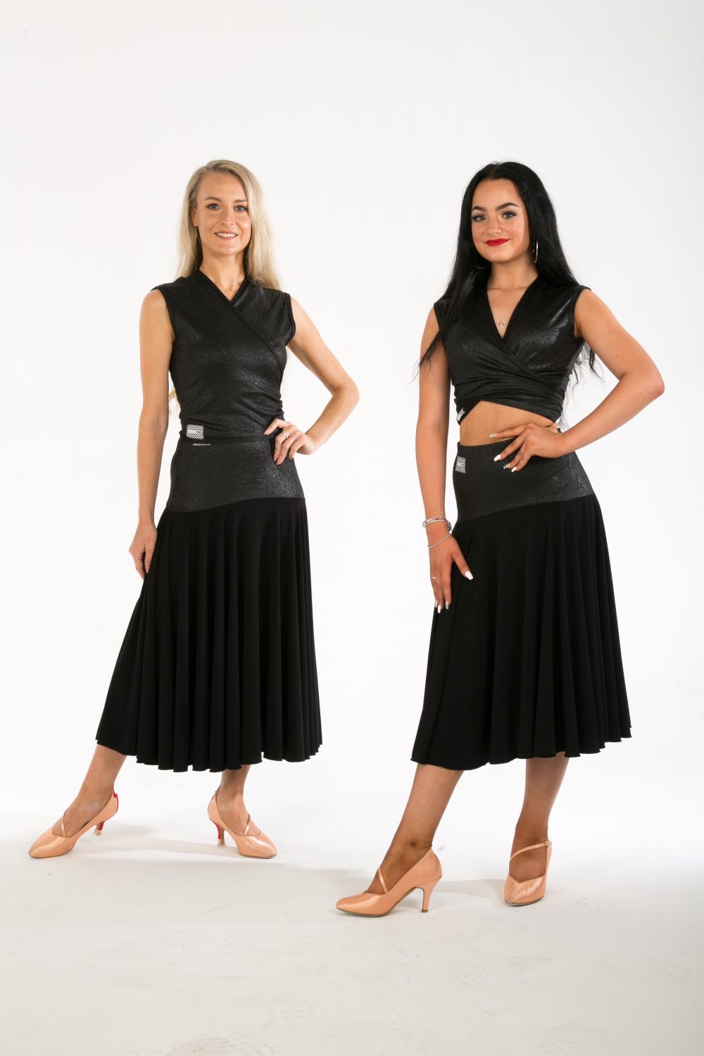 Faux Leather Wrap Top