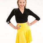 Crepe Basque Skirt