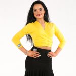 Yellow Wrap Top